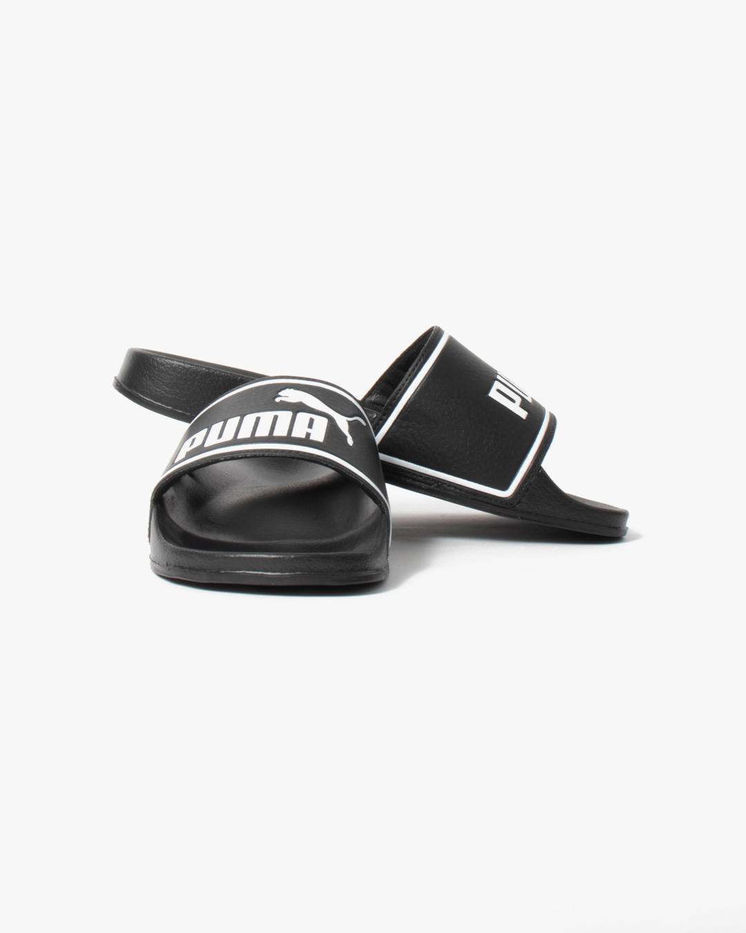 Puma J Poolcat Slide 387326 01 Black/White B