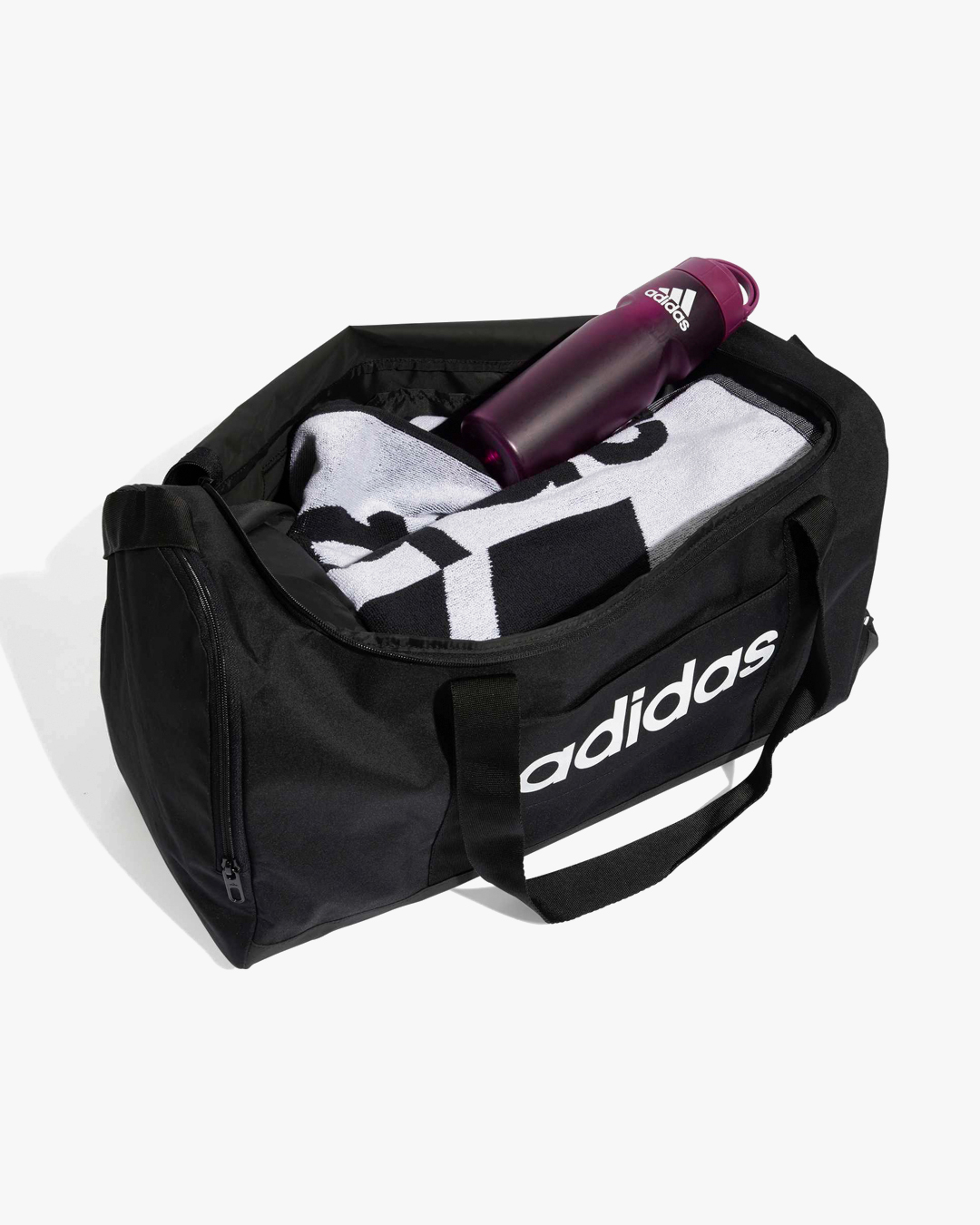 Adidas Linear Duffel M Bag JD9555 Black/White