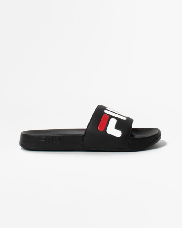 Fila M Hillside Slide 100-10239-FIL Black/Chinese Red/White