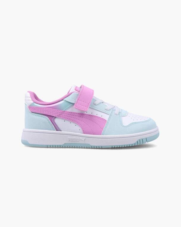 Puma C Rebound Slam Lo Faded Glow 407468 01 Aqua/Mauve/White G