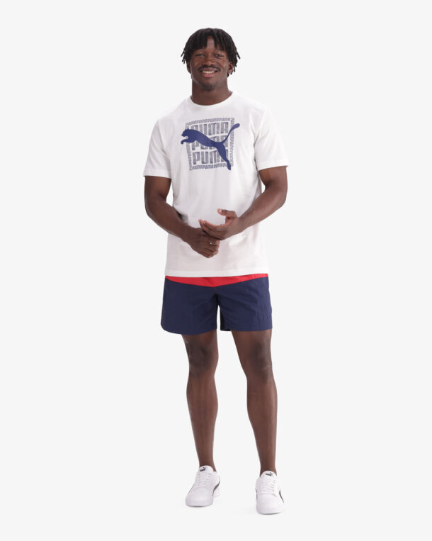 Puma M Graphic Puma Wording Tee  695289 02 White